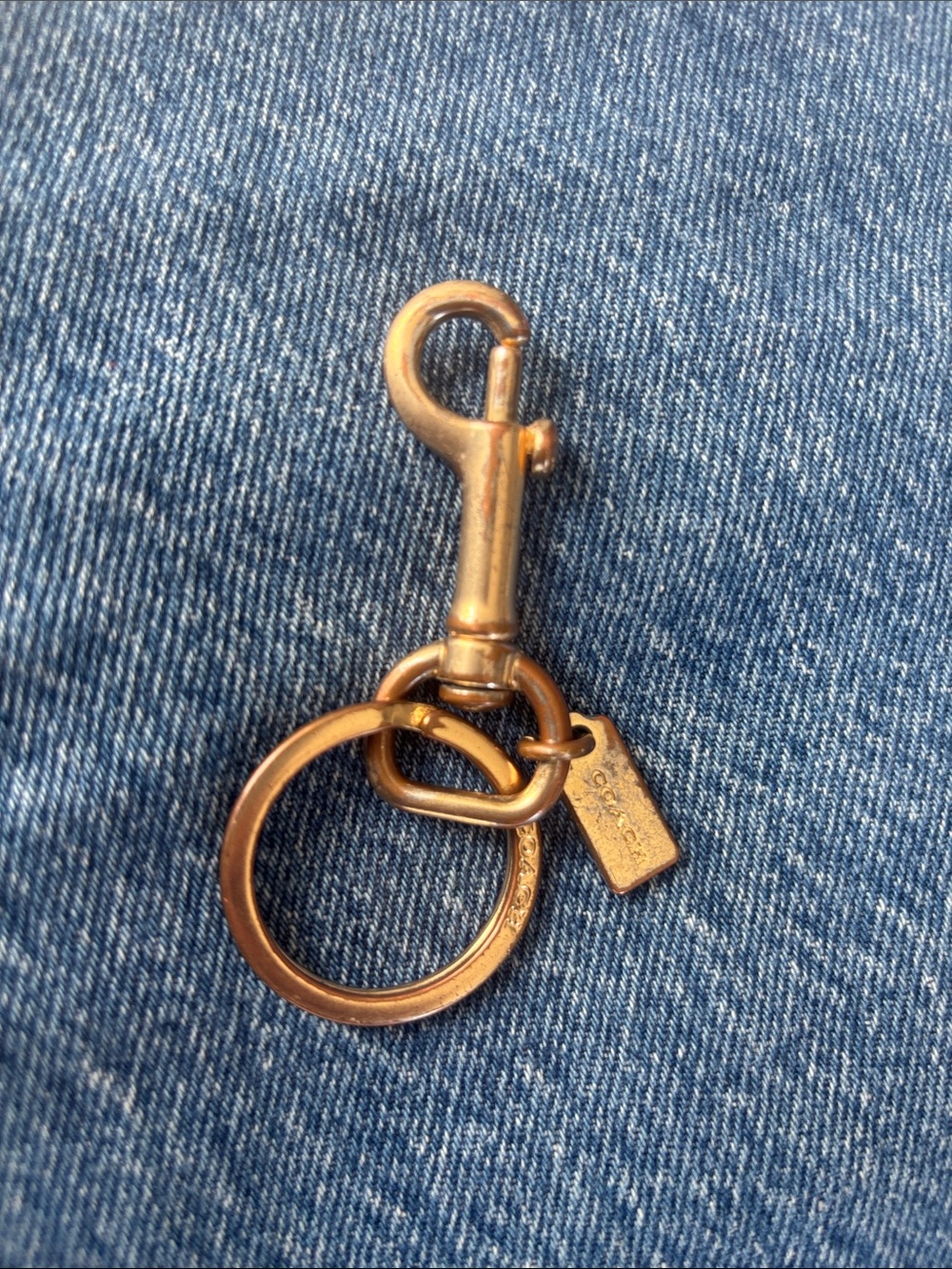 Coach Gold-Tone Keyring - Picture 2 of 5